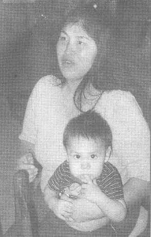 Marilyn Chase Jones with her youngest son, Josiah